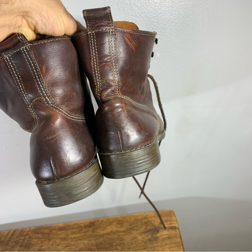 Lavorazione artigiana combat style leather boots - Picture 7 of 11